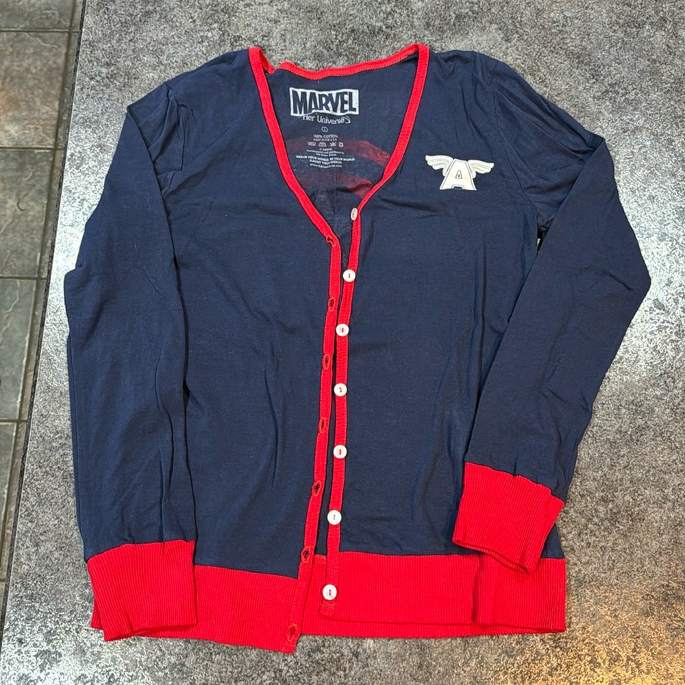Marvel Ladies Captain America Cardigan